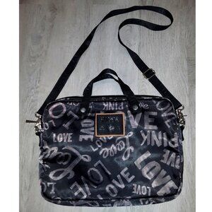 Y2k Victoria's Secret PINK Laptop Bag Messenger Bag Book Bag School Black Brown